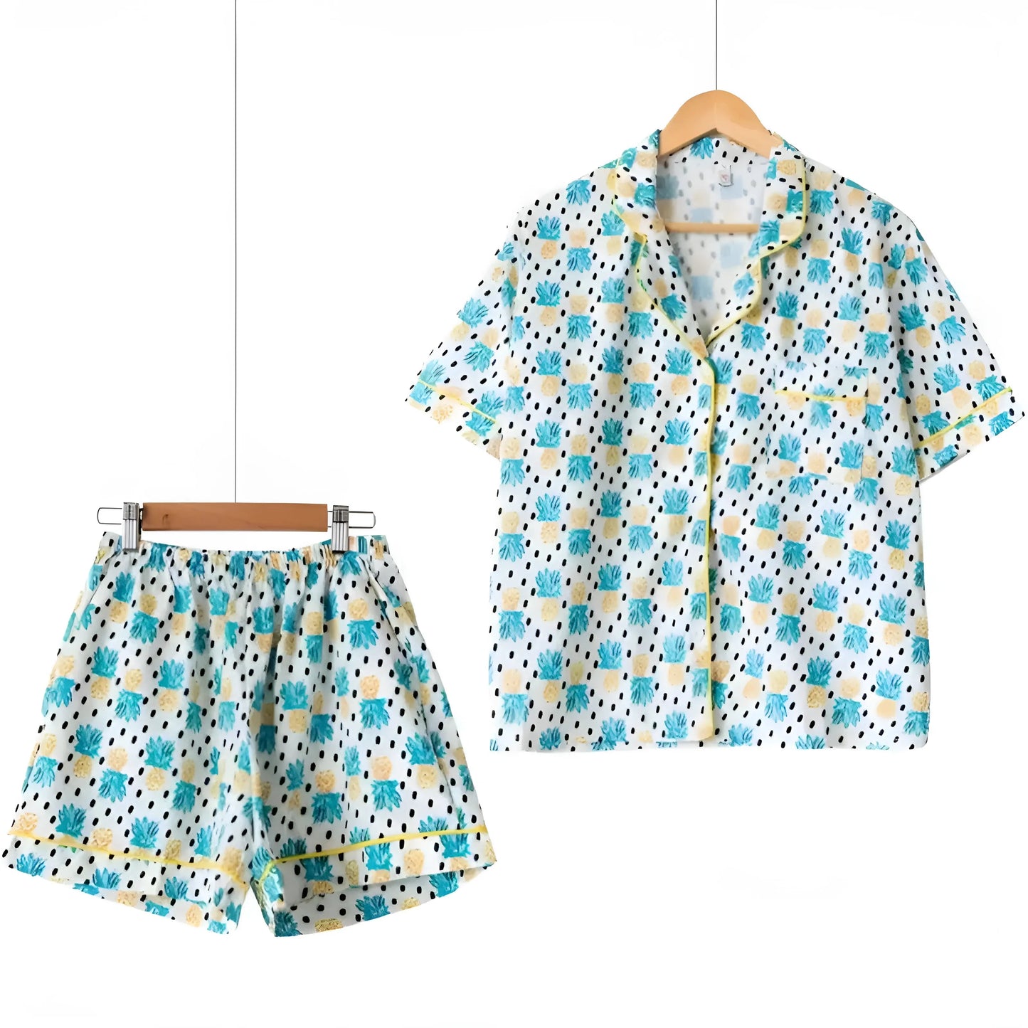 Pineapple Print Women's Pyjamas