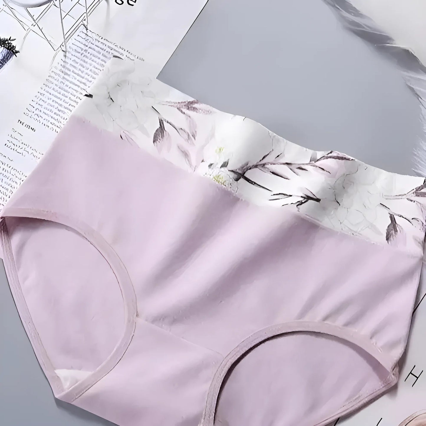 Pink Classic High-Waisted Briefs