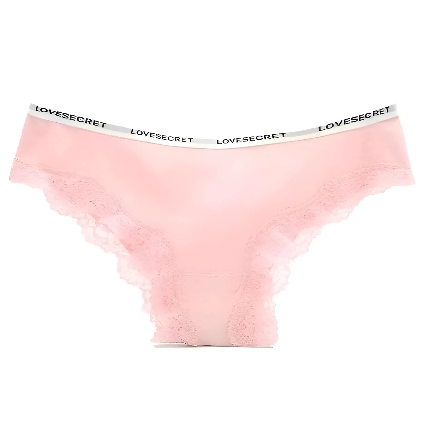 Pink Elegant Lace Briefs