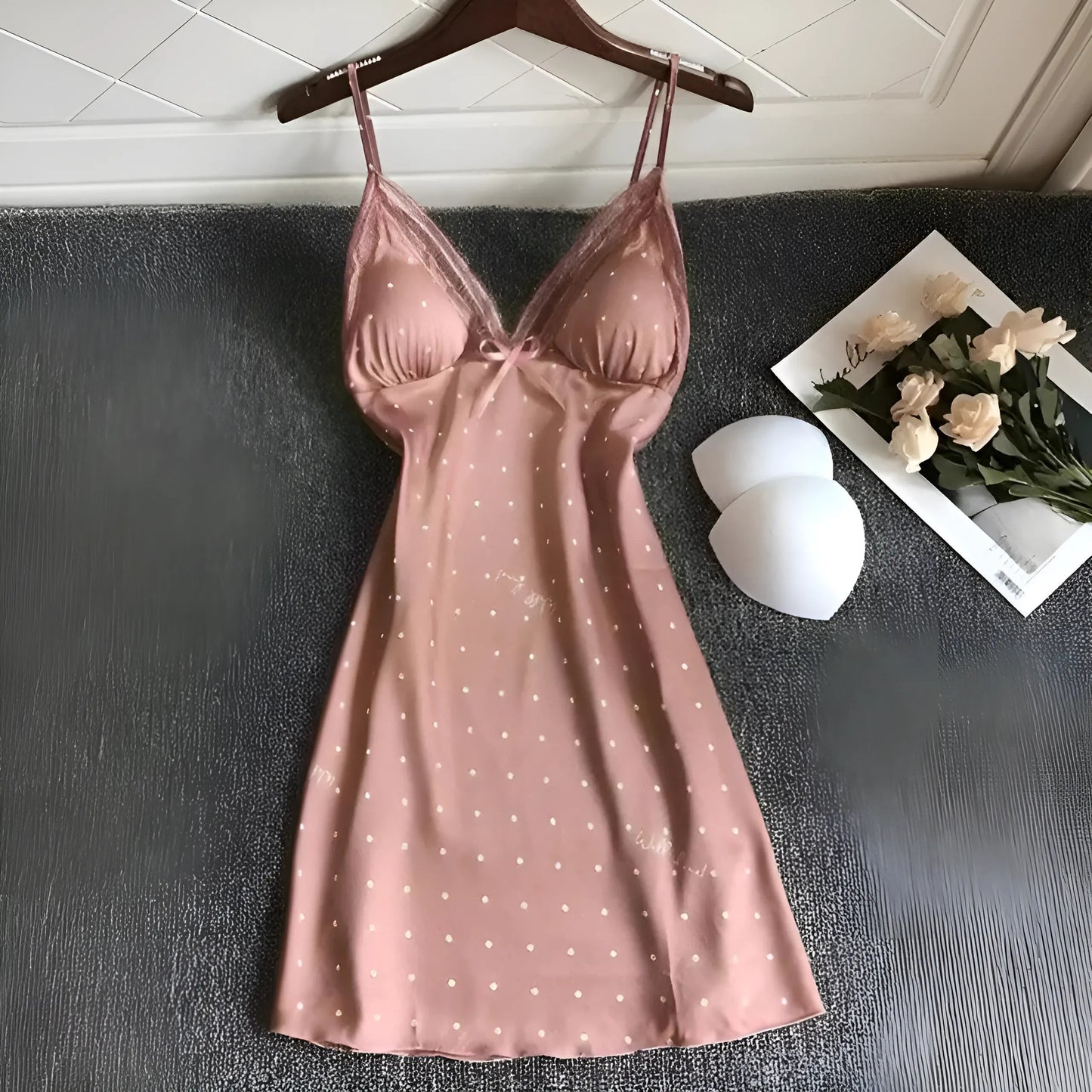Pink Polka Dot Nightdress