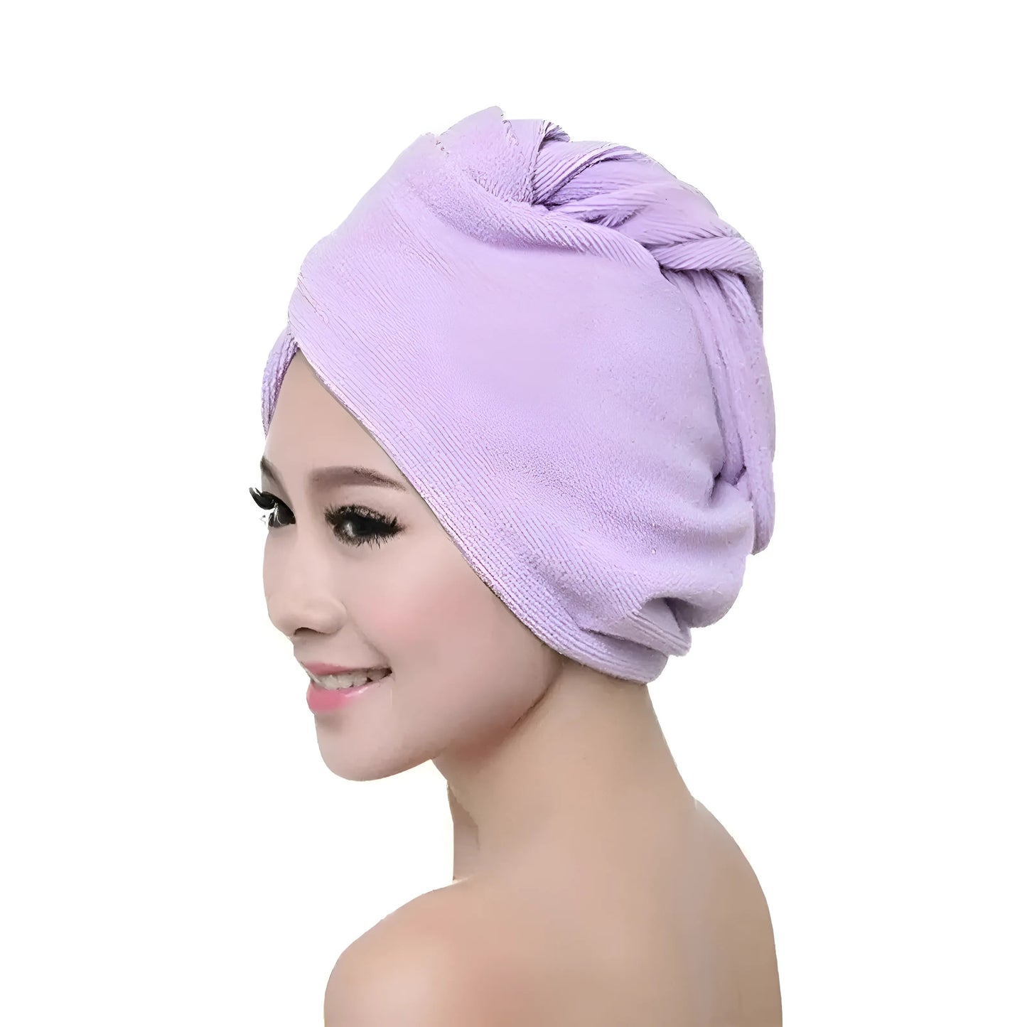 Purple Classic Hair Towel