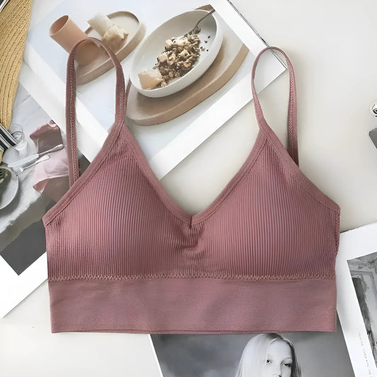 Purple Low-Back Bra