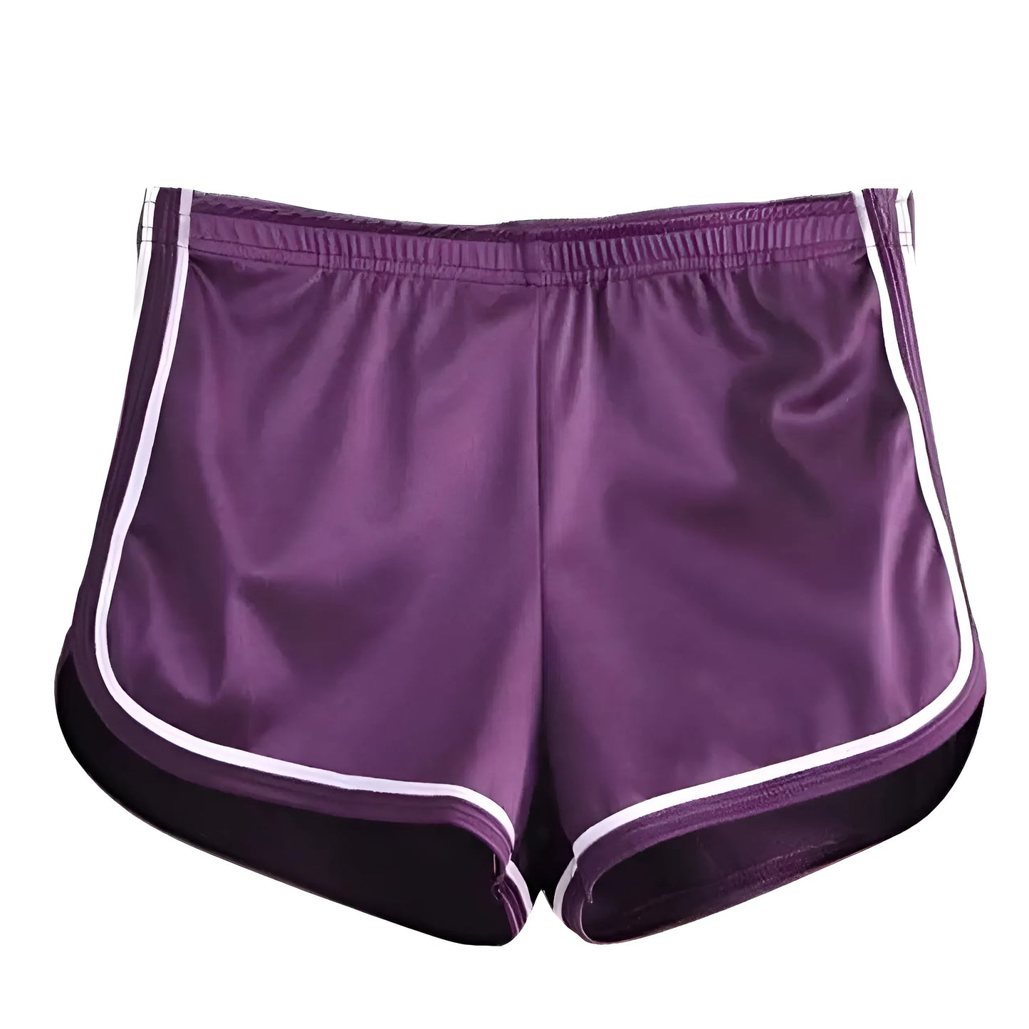 Purple Shimmering Sports Shorts