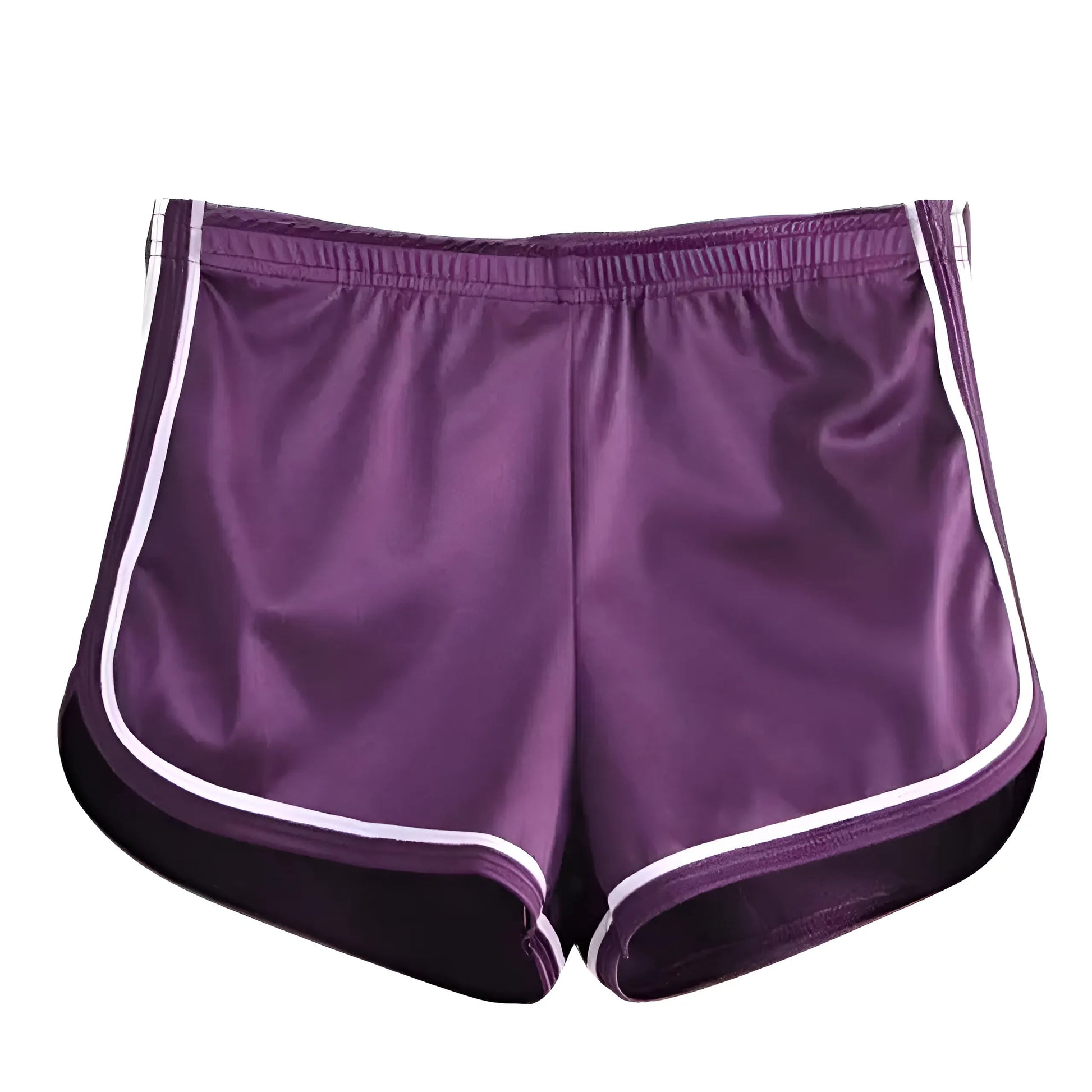 Purple Shimmering Sports Shorts
