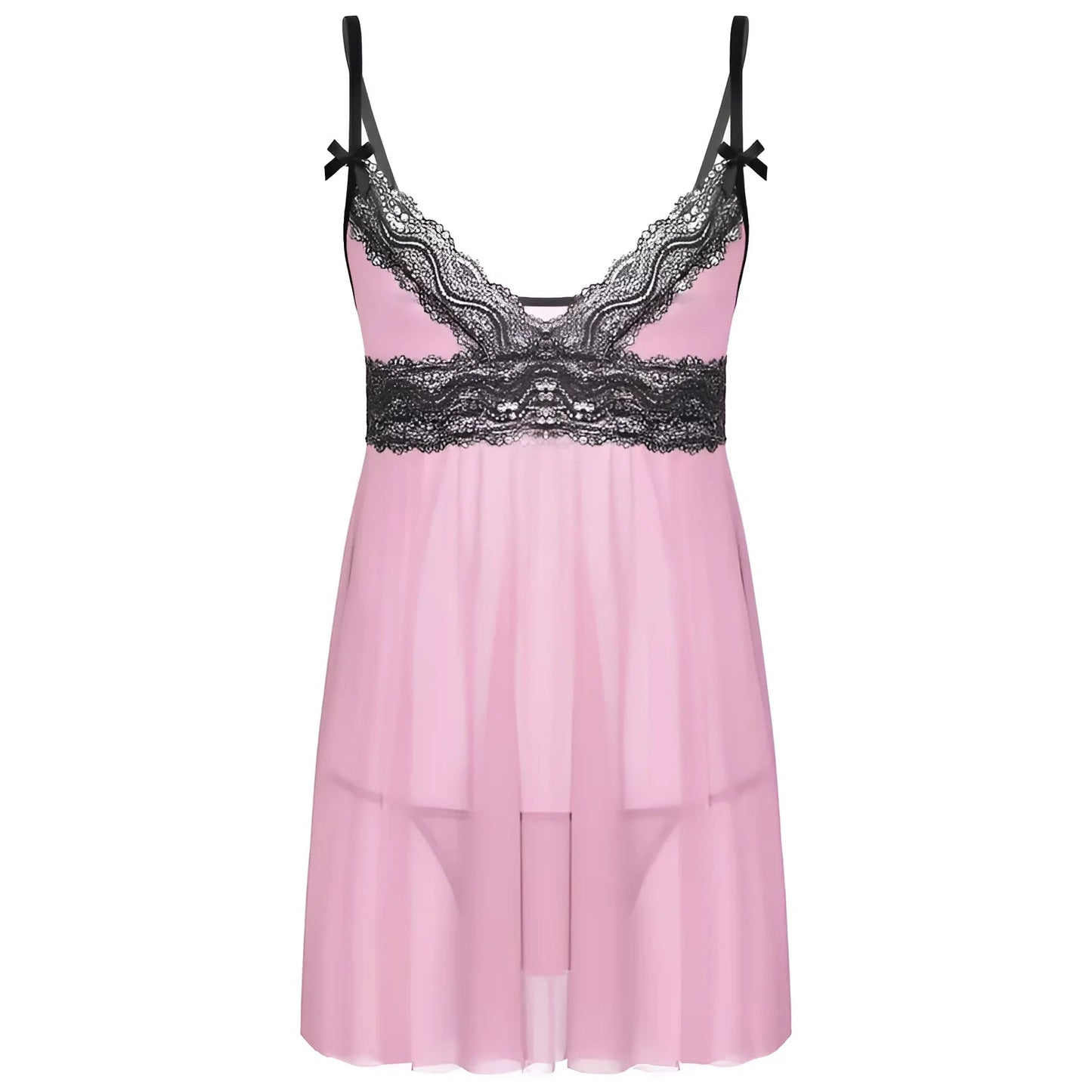 Purple Waist-Defining Nightdress