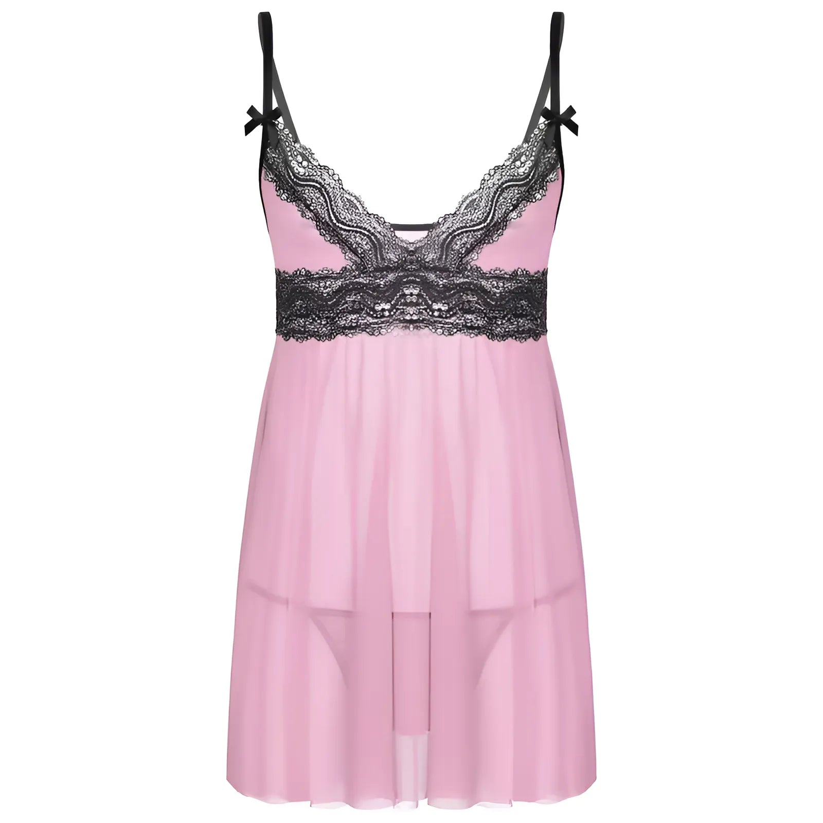 Purple Waist-Defining Nightdress