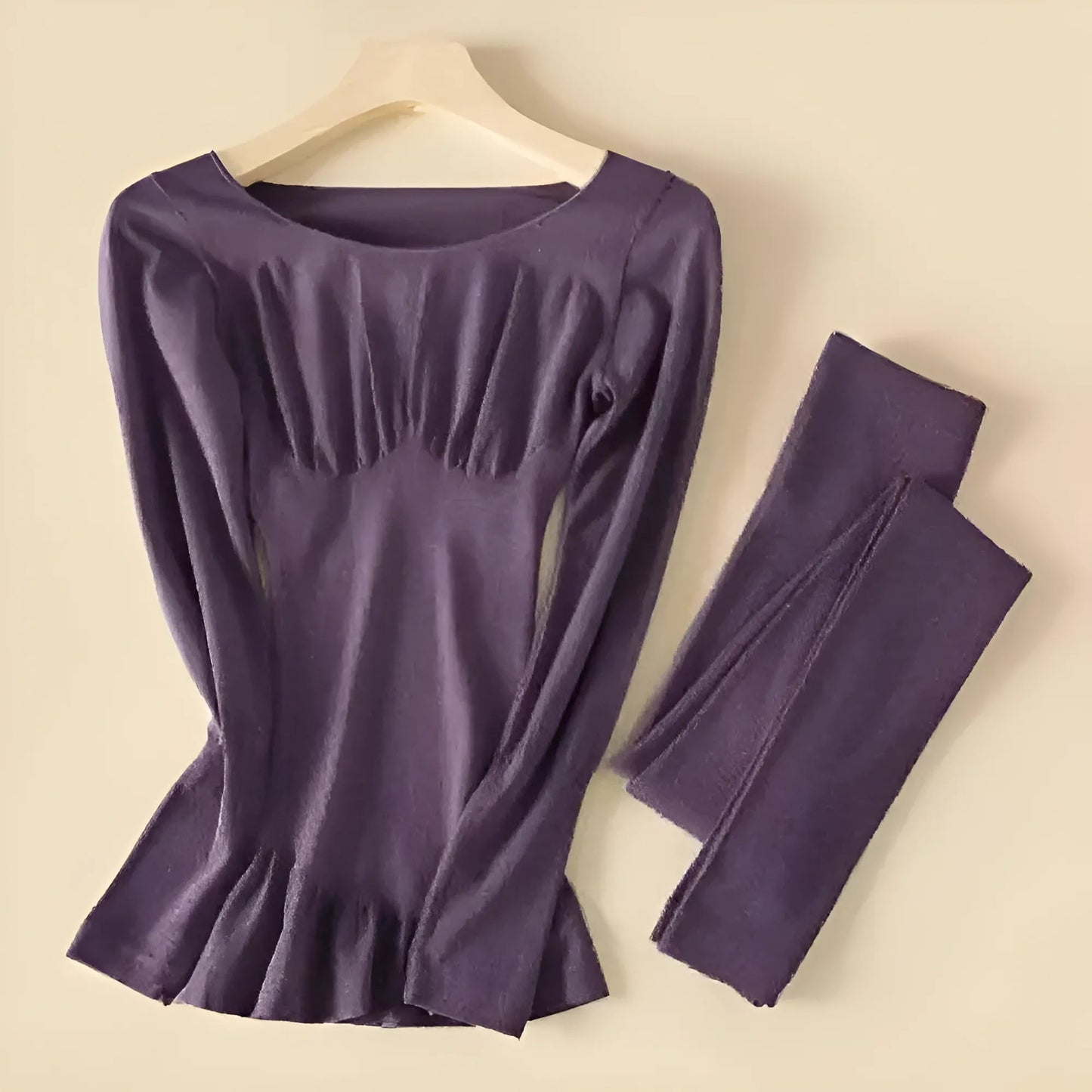 Purple Women's Thermal Underwear Set