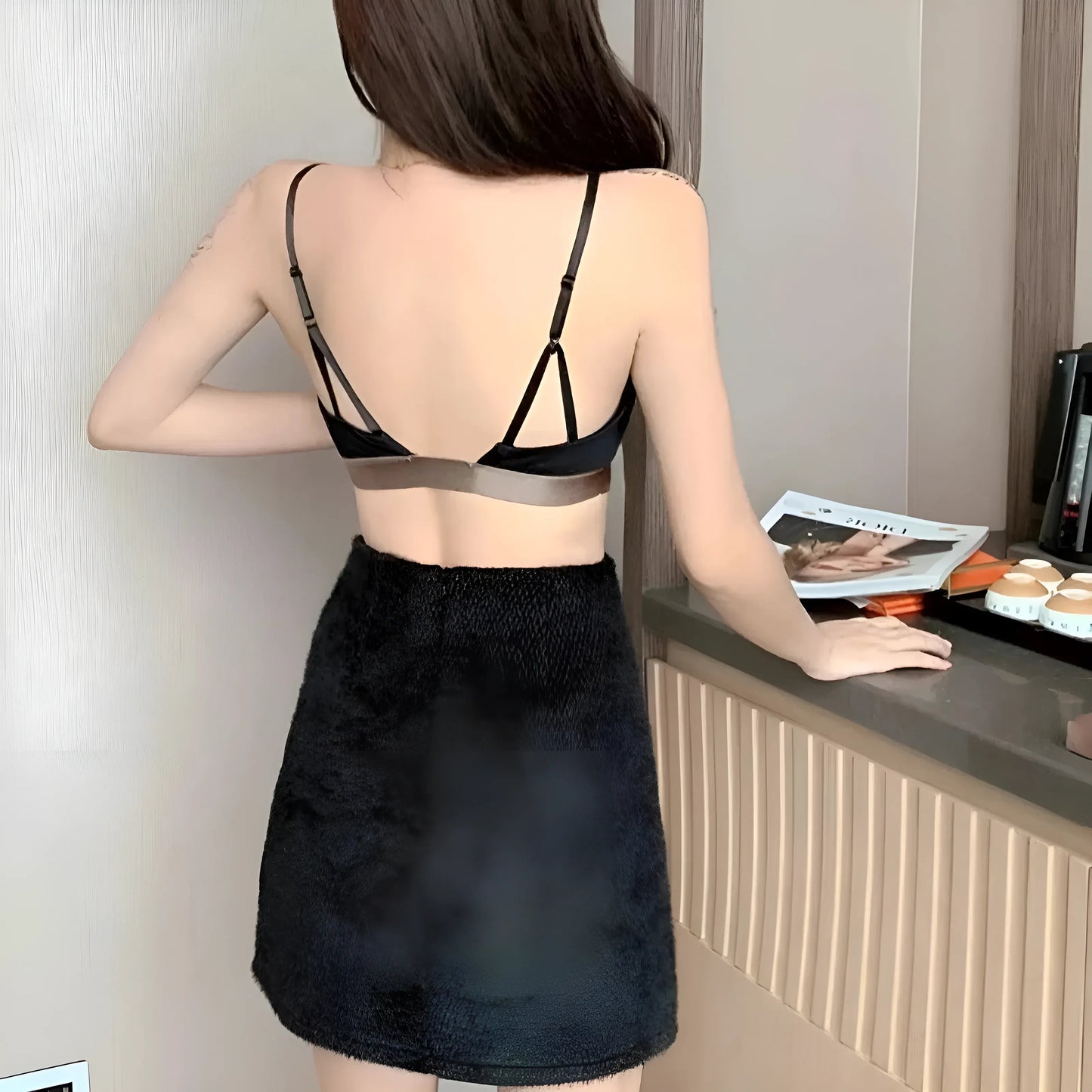 Simple Bra with Decorative Strap