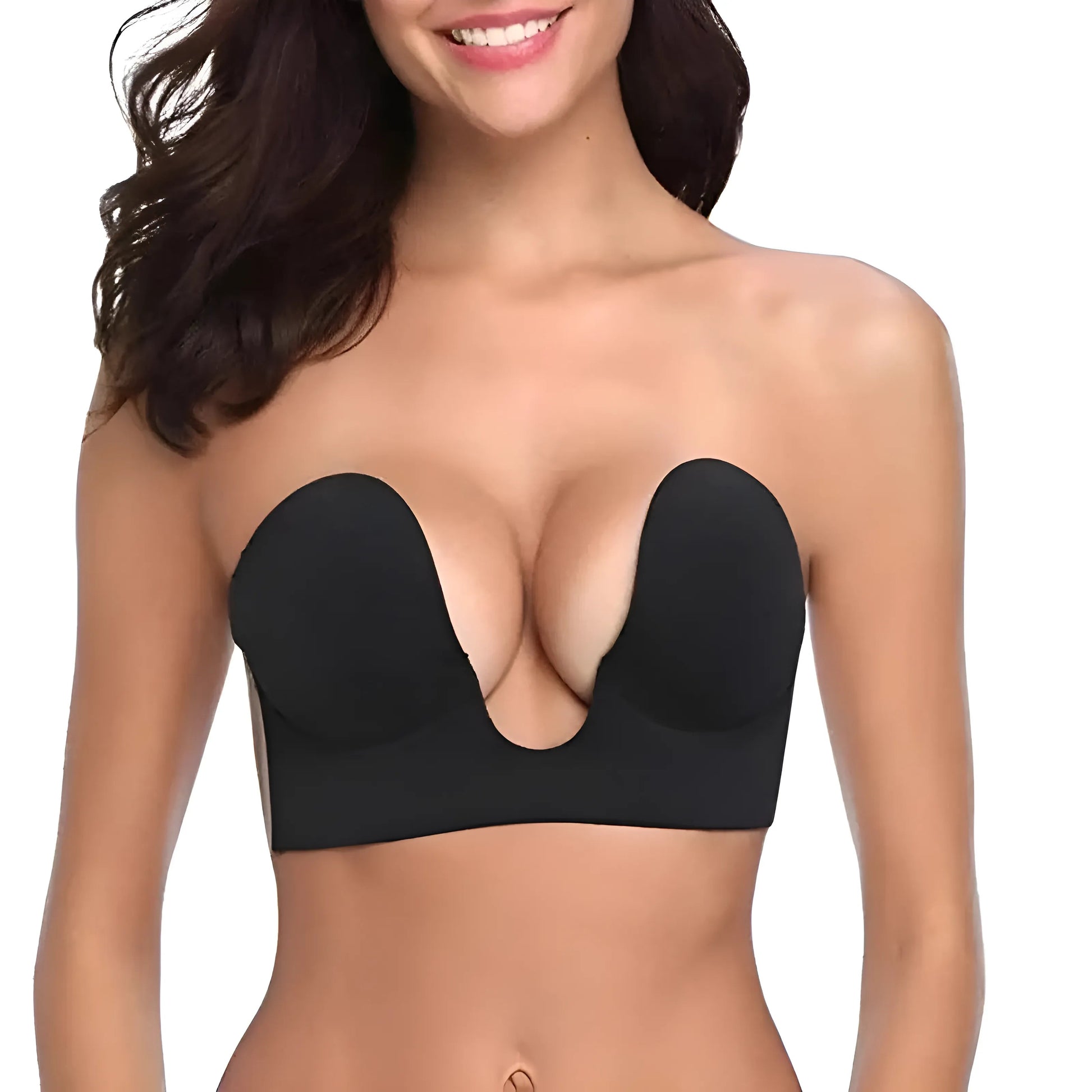 Stick on Bra with Low Centre Front