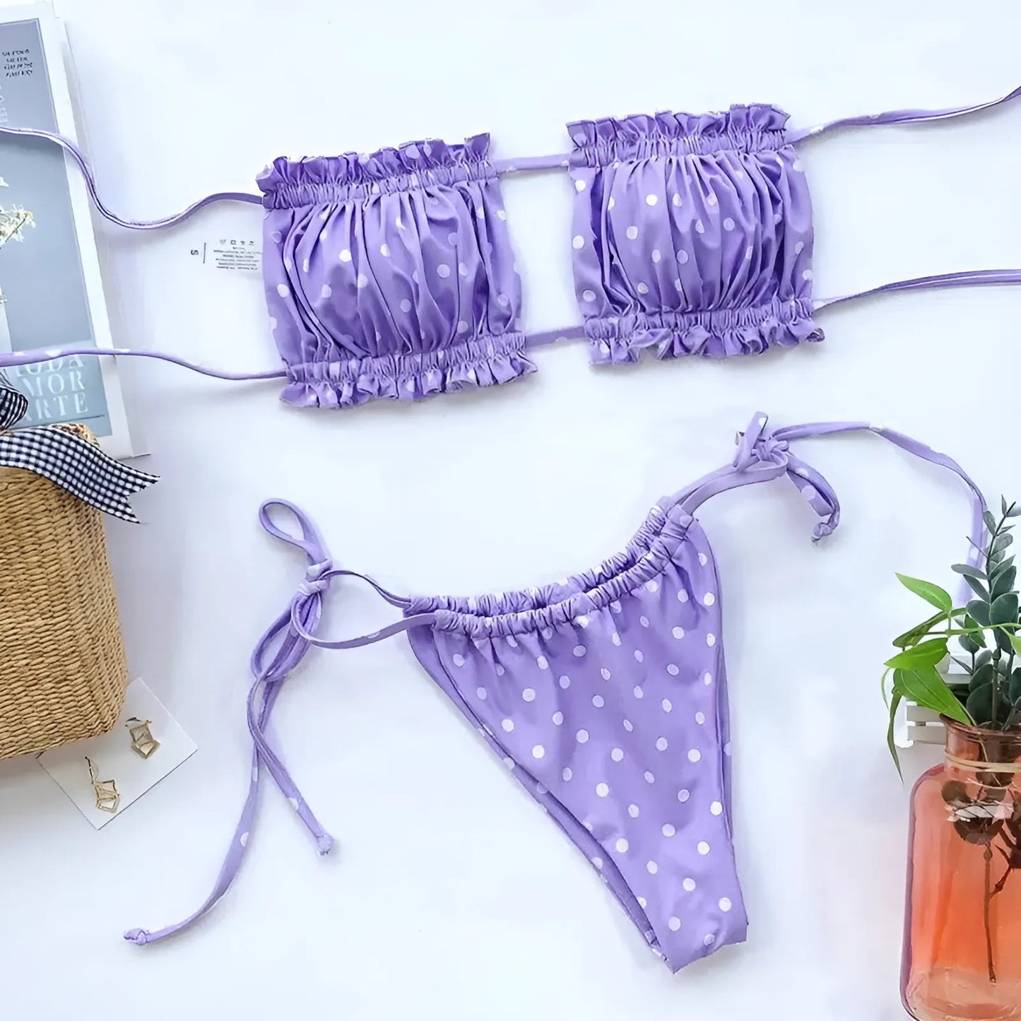 Strapless Two-Piece Bikini Set