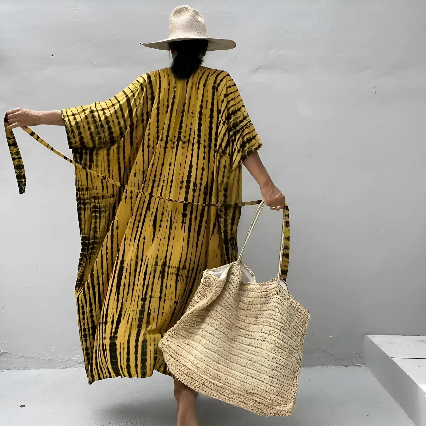 Striped Beach Kimono