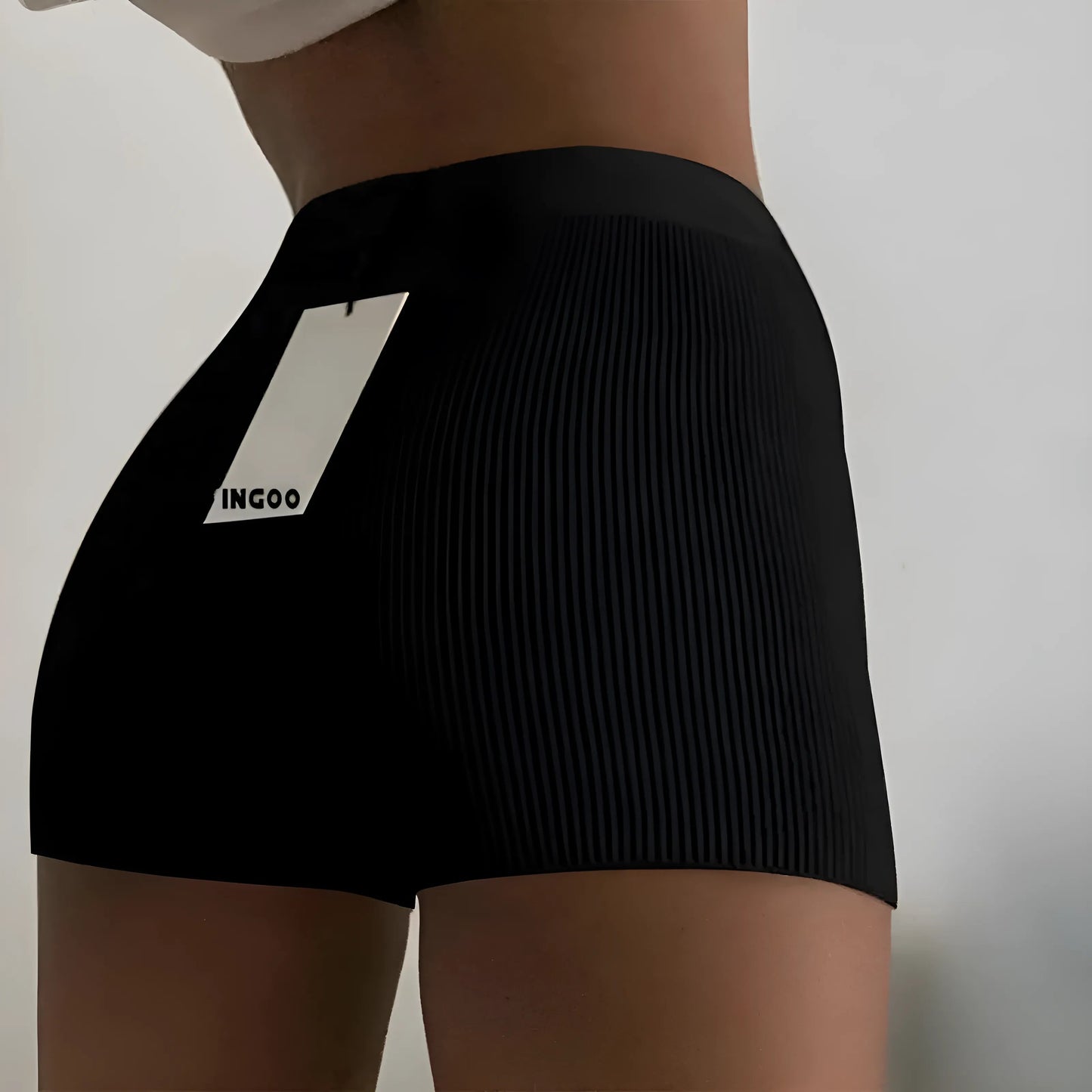 Striped Ribbed Shorts