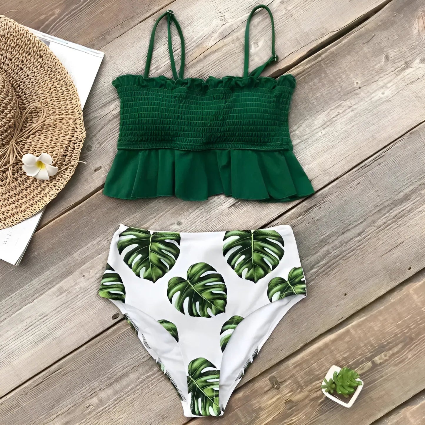 Two-Piece Ruffled Bikini Set
