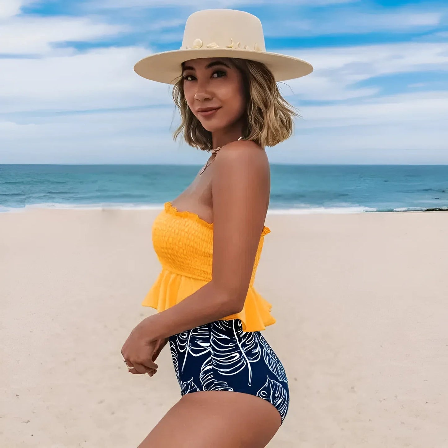 Two-Piece Ruffled Bikini Set