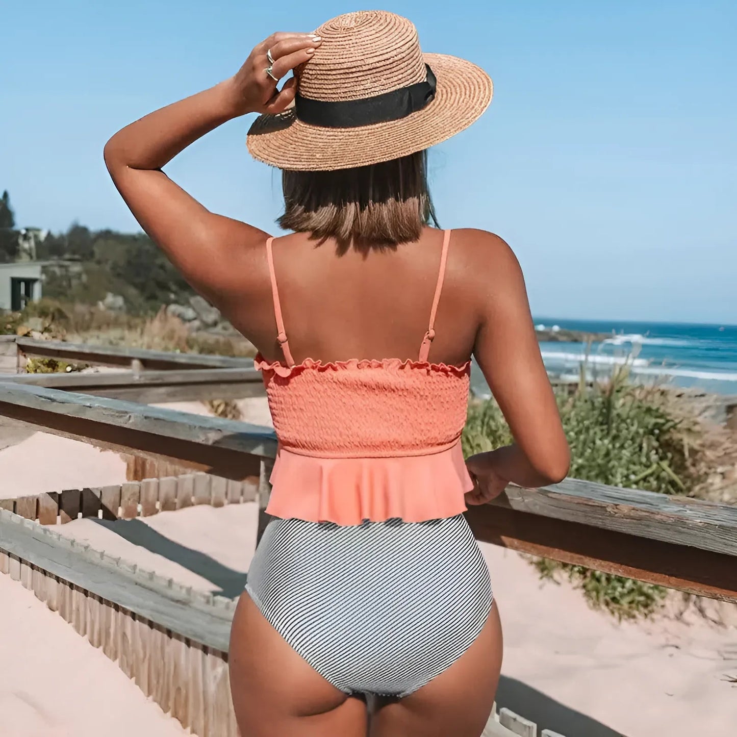 Two-Piece Ruffled Bikini Set