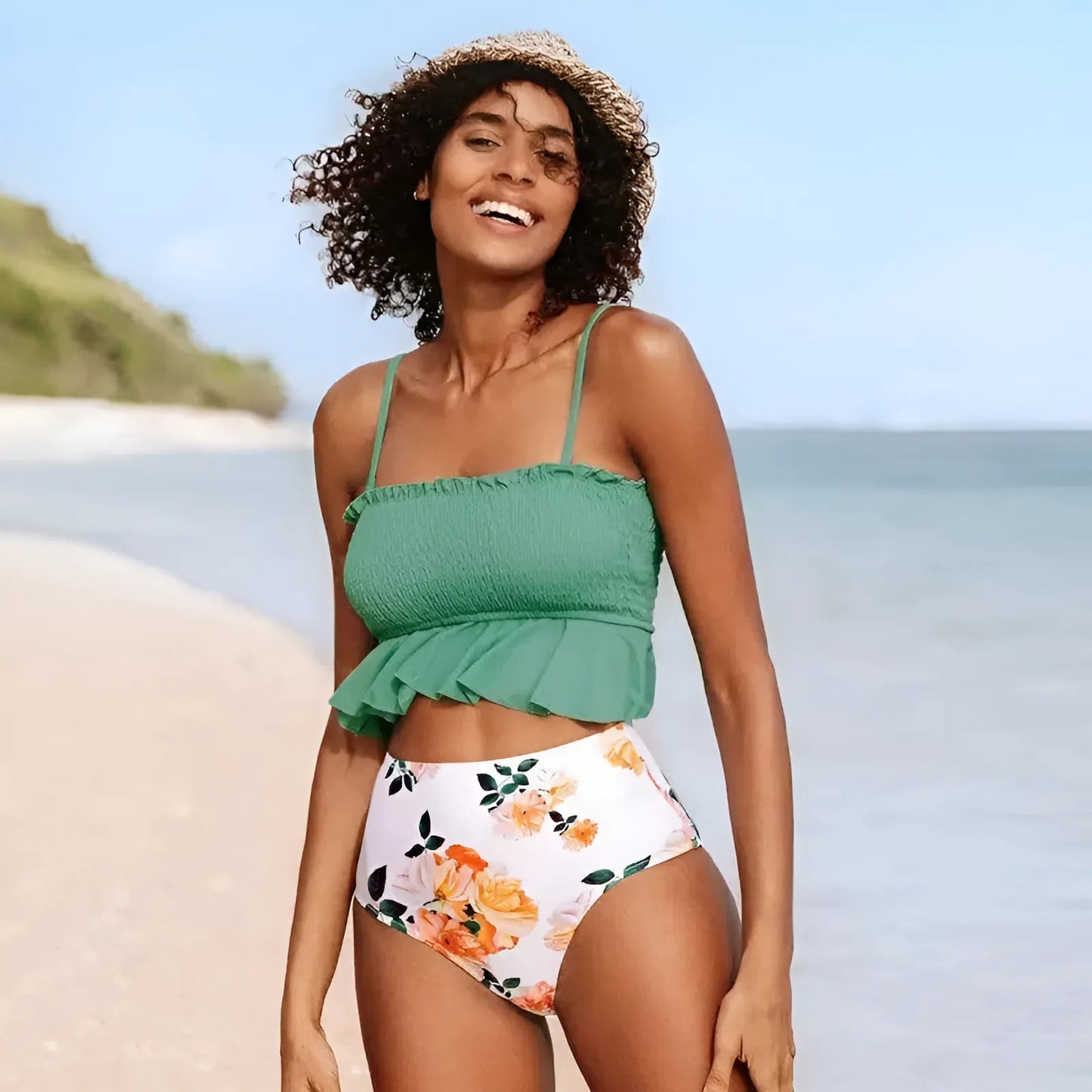 Two-Piece Ruffled Bikini Set