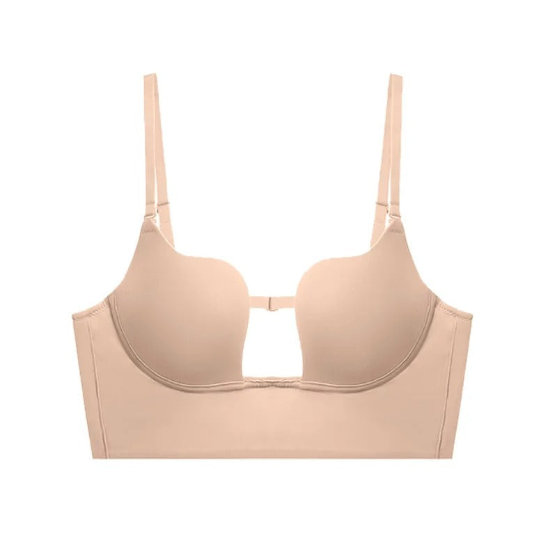 Push-up bra with adjustable straps