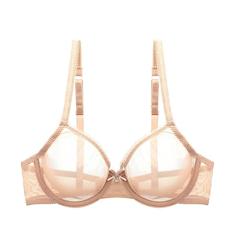 Lace bra with adjustable straps