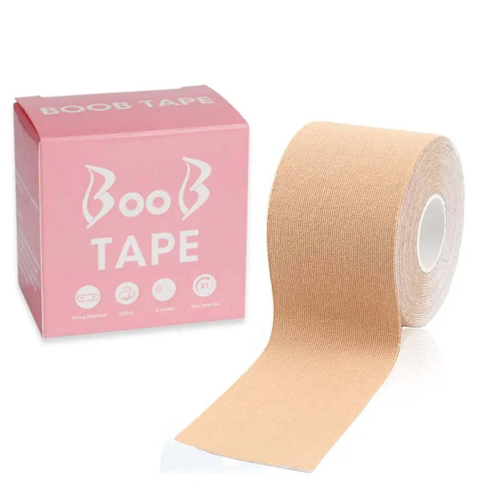 Self-adhesive bust shaping tape