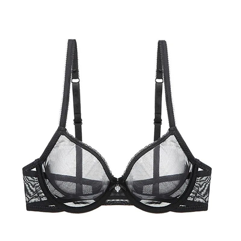 Lace bra with adjustable straps