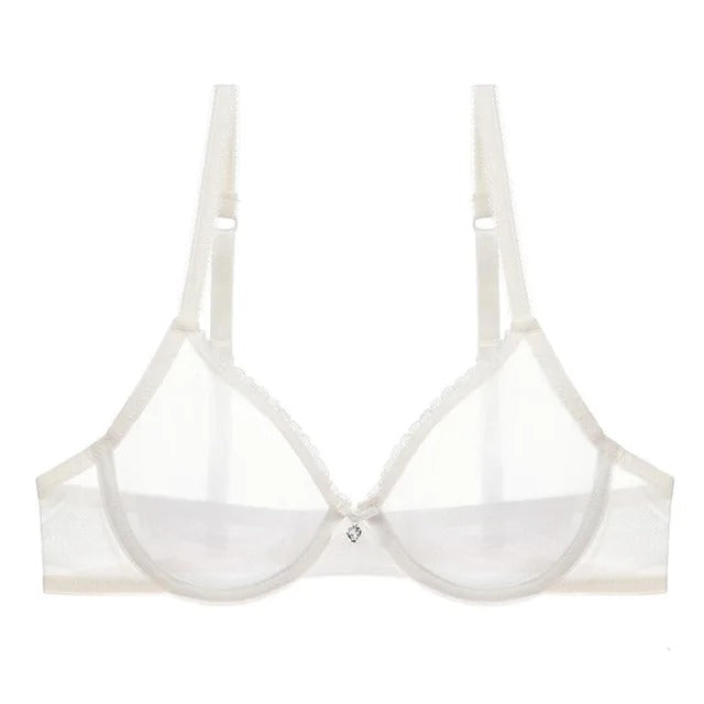 Lace bra with adjustable straps