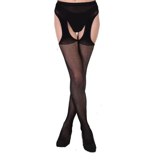 Suspender tights with a garter belt