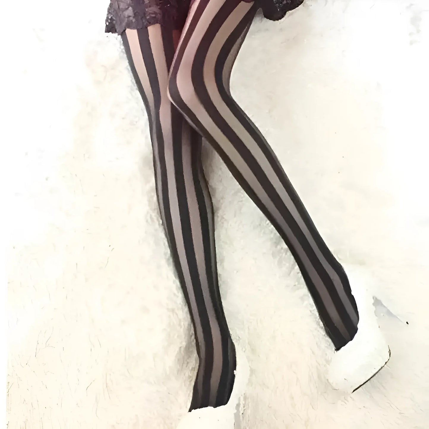 Vertical Striped Tights