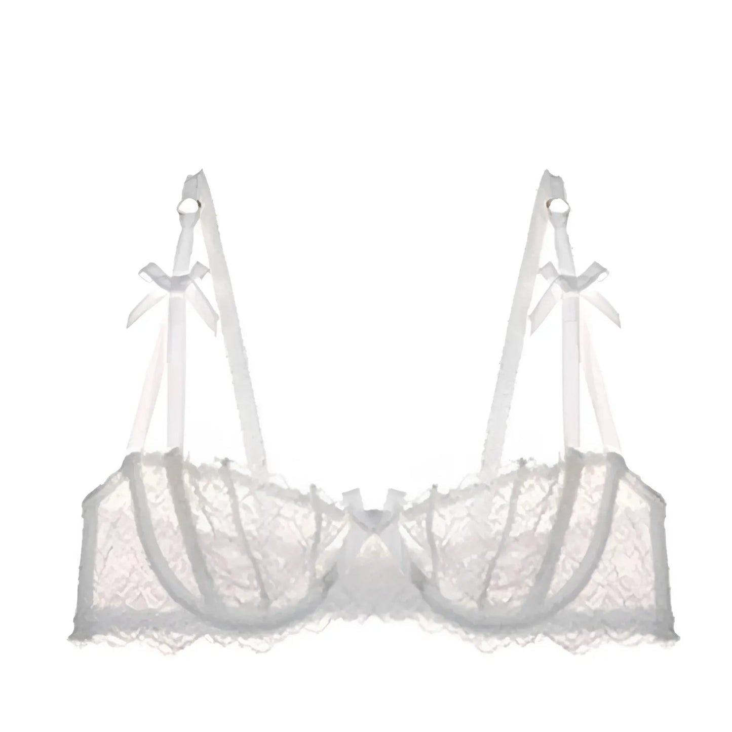 White Lace Bardot Bra