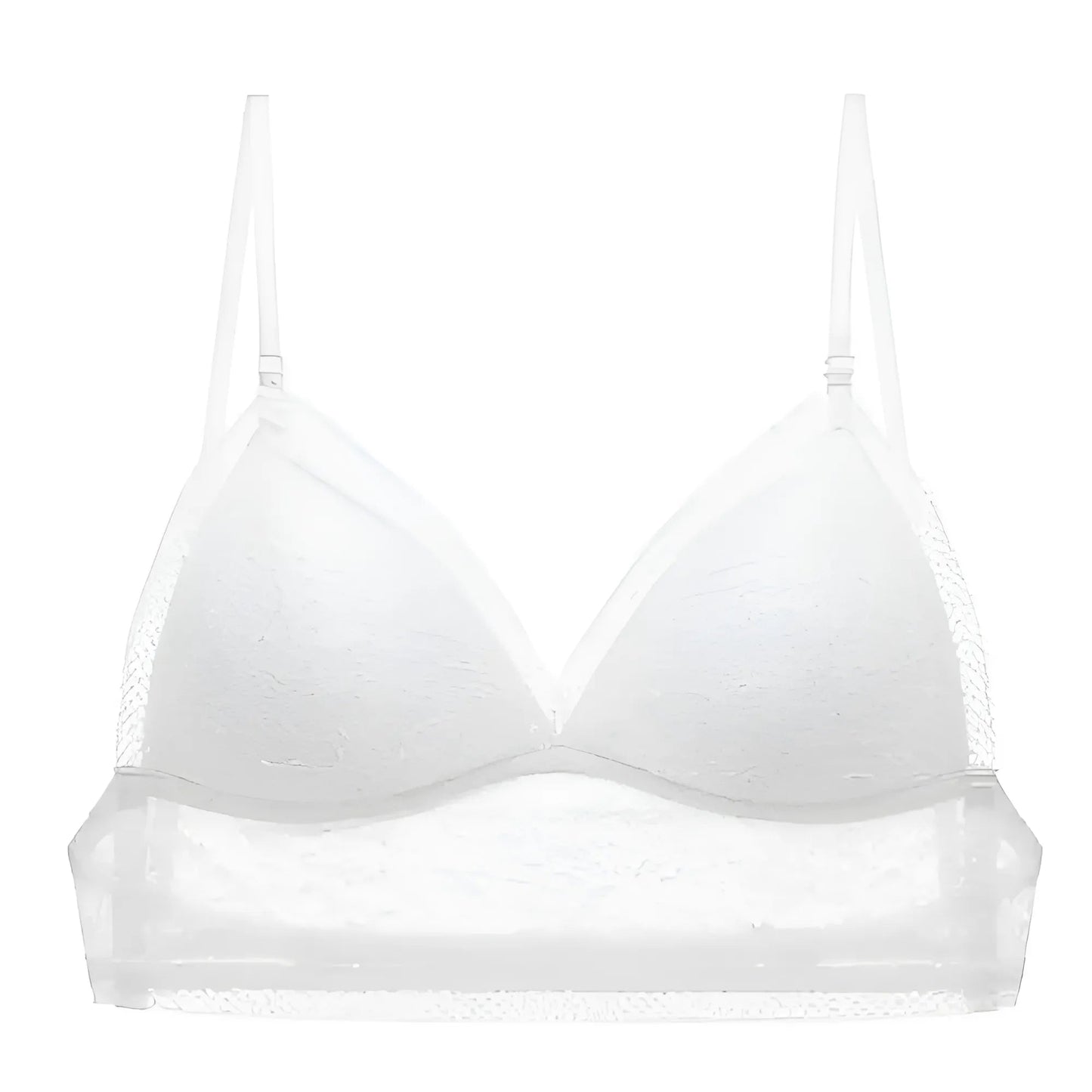 White Low-Back Bralette