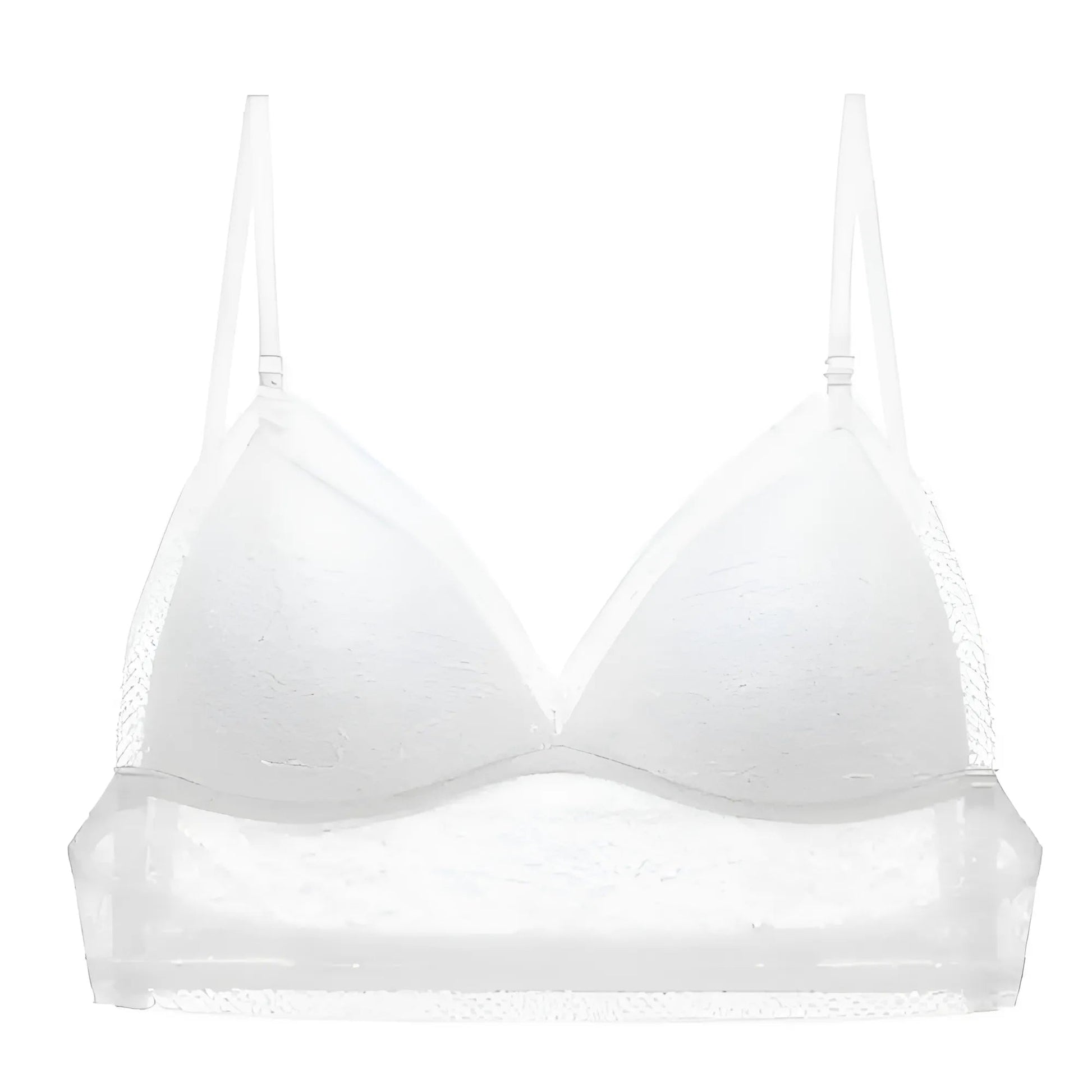 White Low-Back Bralette