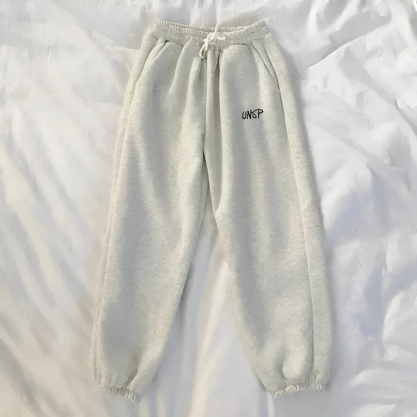 White Simple Sweatpants