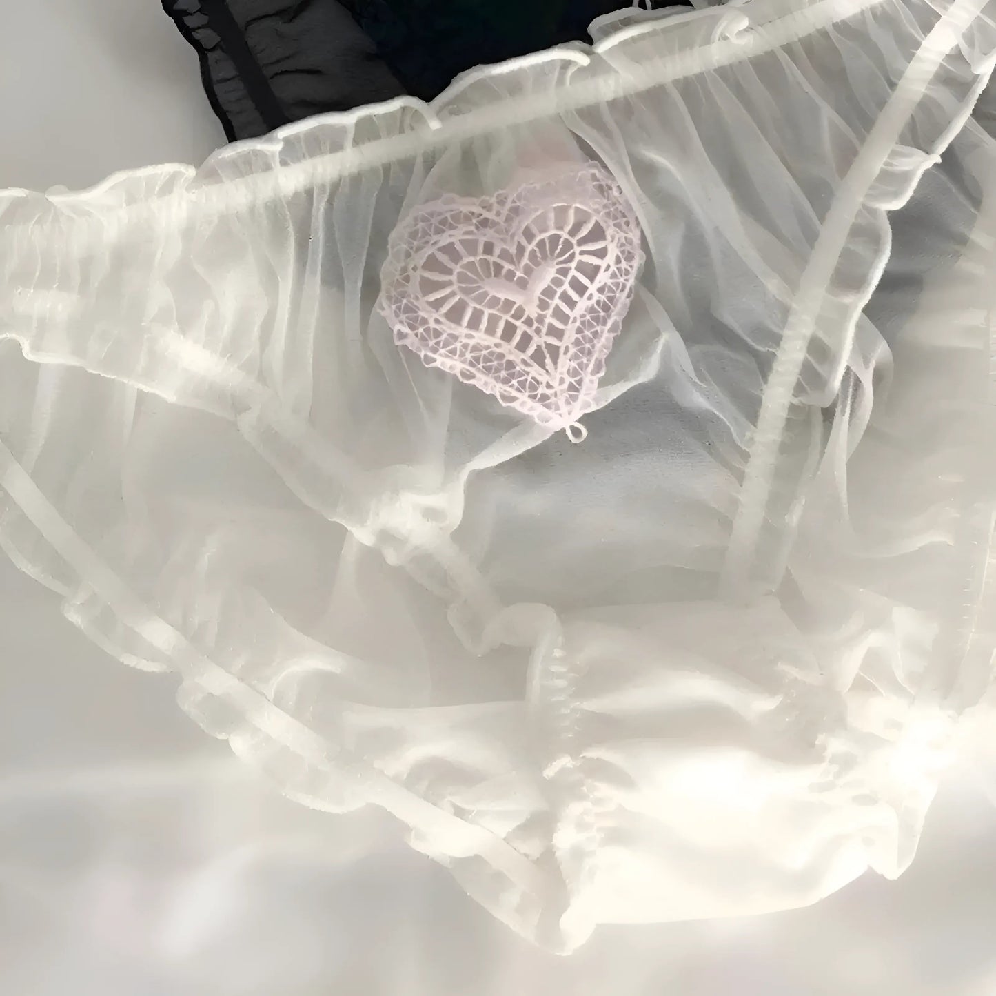 White Transparent Figs with Heart