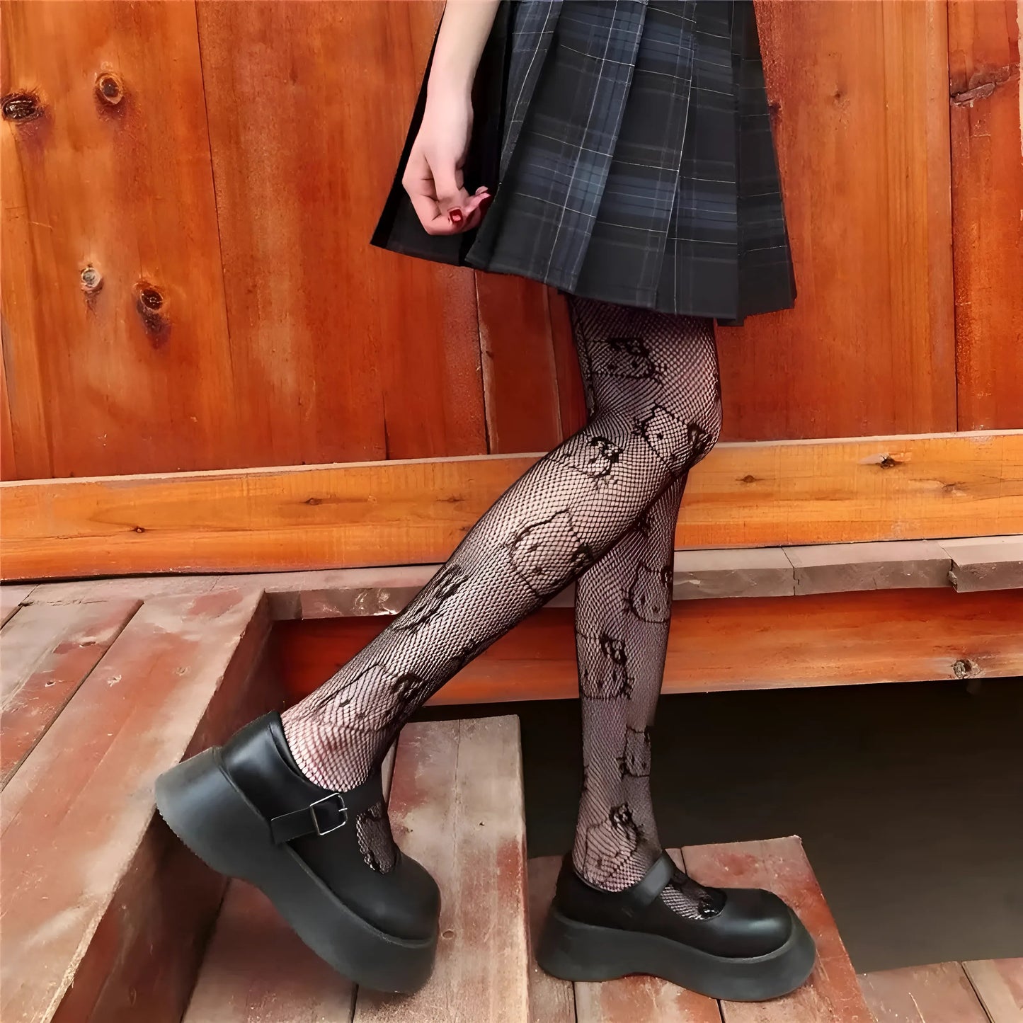Women's Cat Print Tights