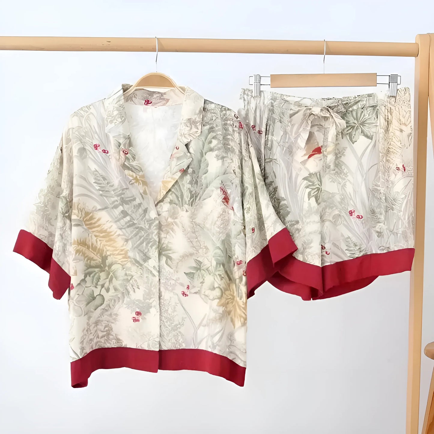 Women's Leaf Print Pyjamas
