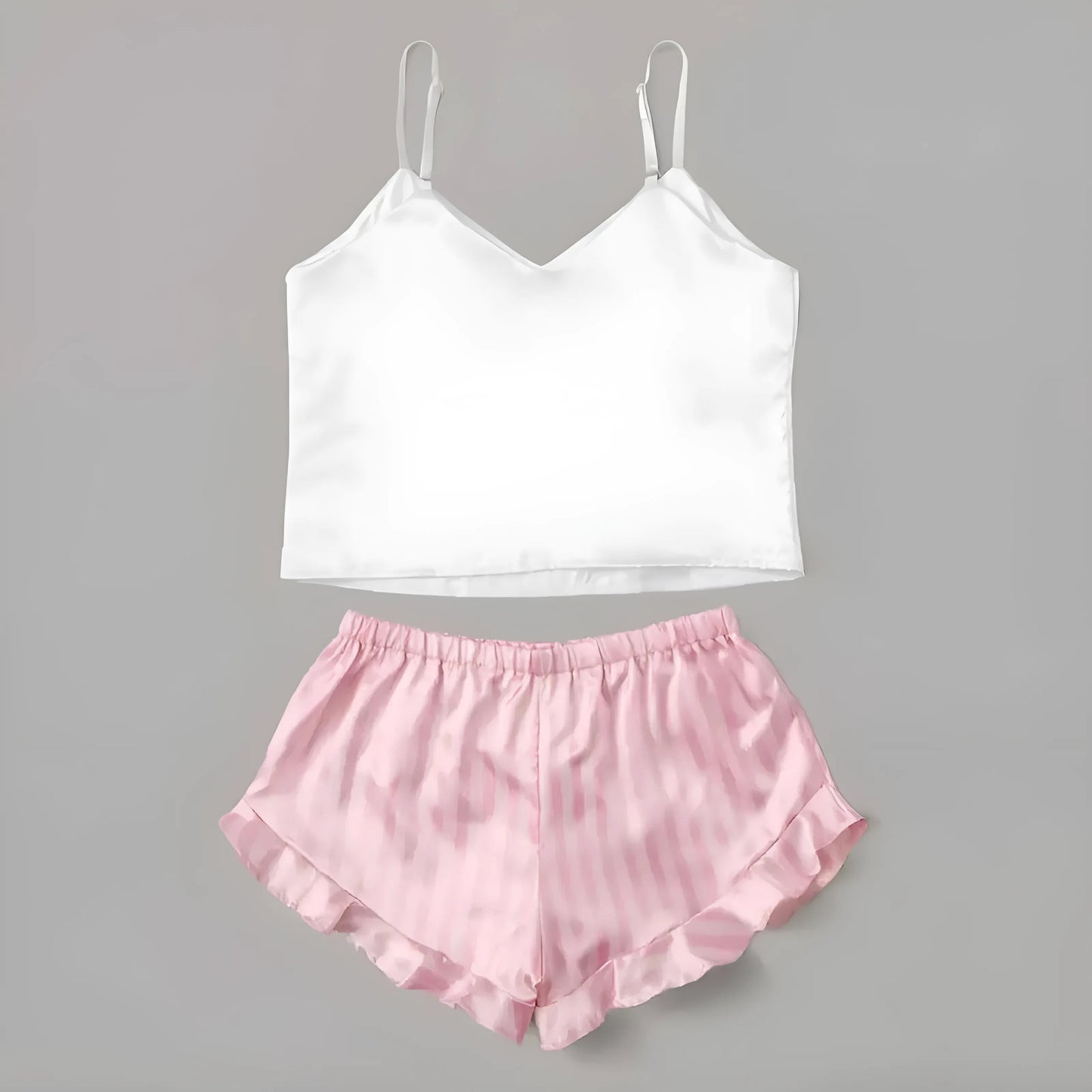 Women's Pyjama Set with Cropped Top