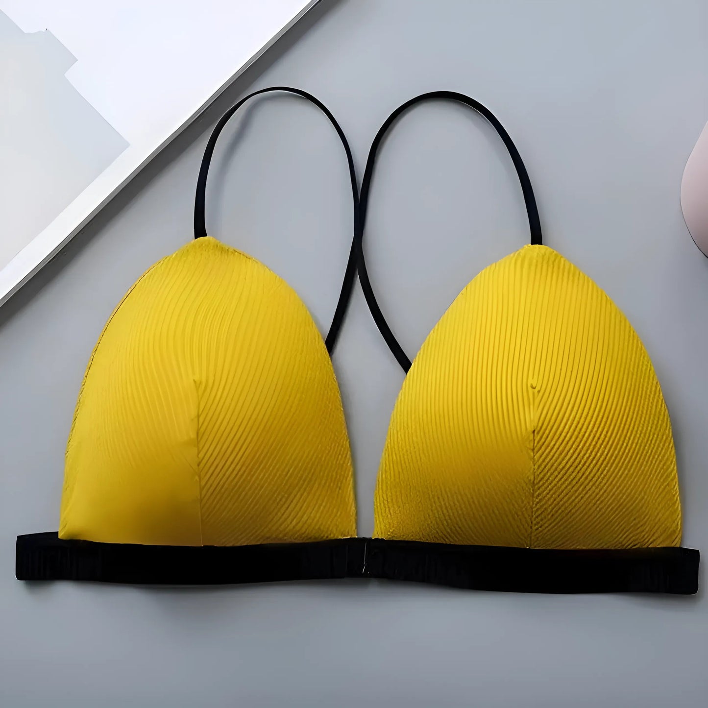 Yellow Classic Push-Up Bra