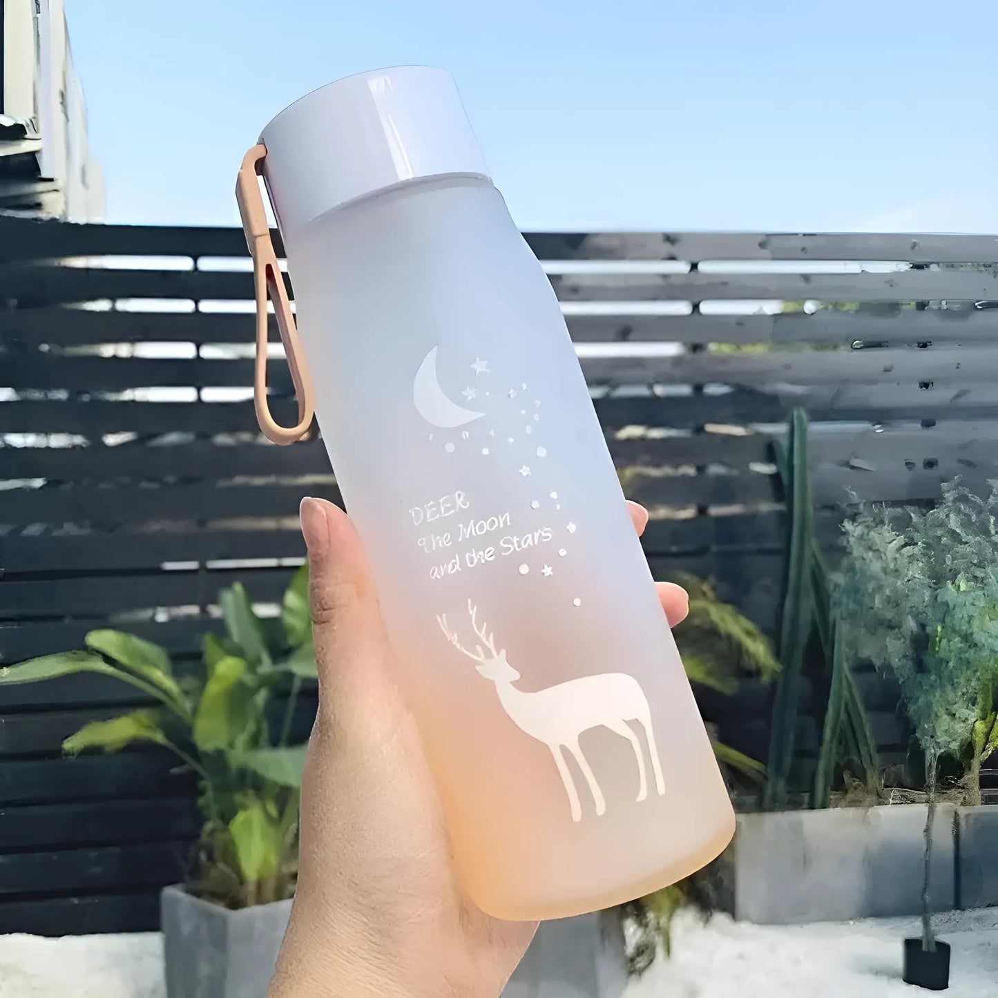 Yellow Patterned Water Bottle