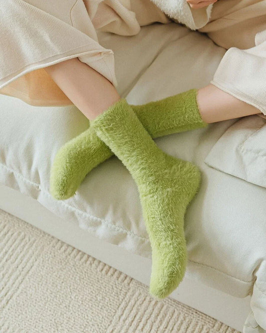 Warm fluffy long socks