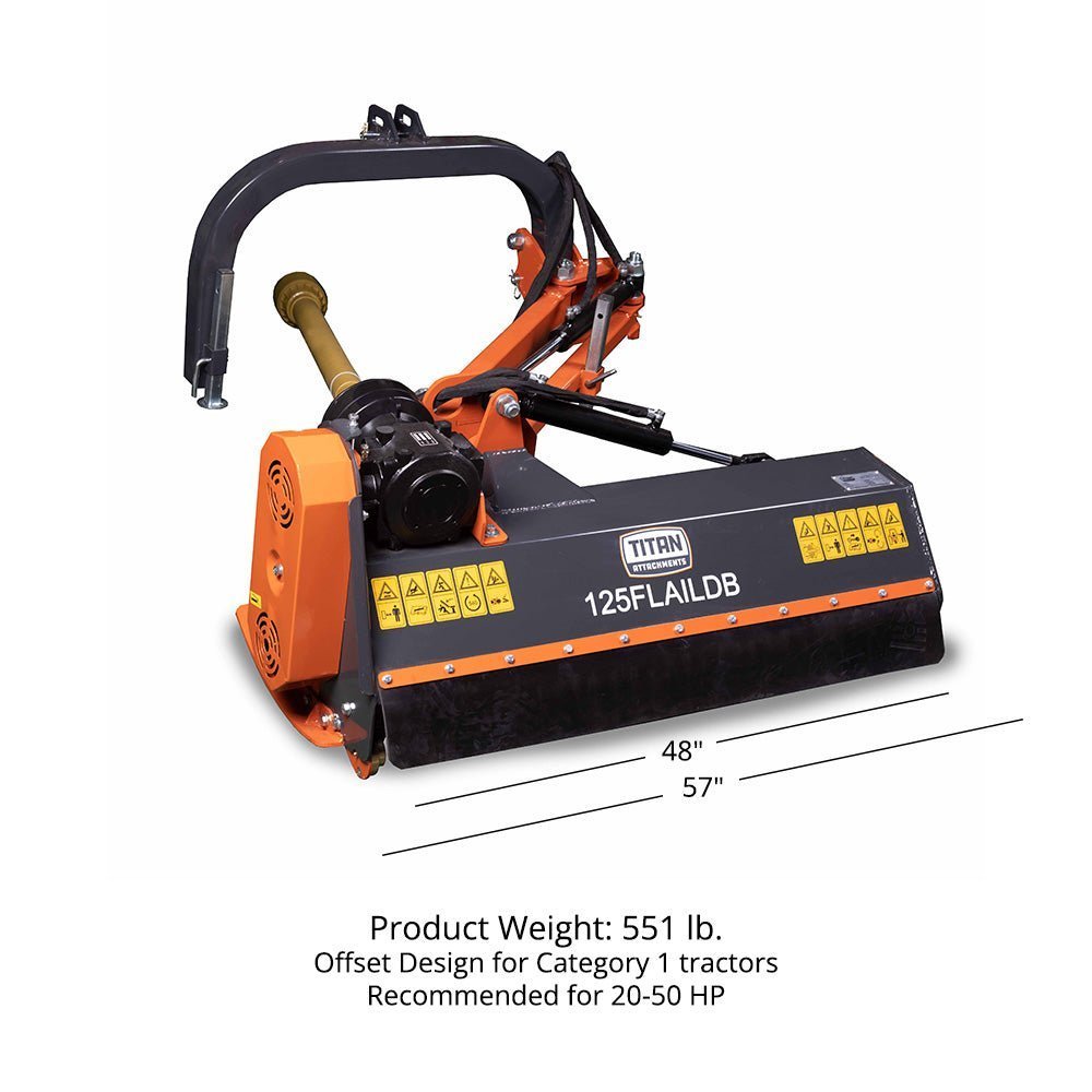 Titan Attachments 3 Point Flail Mower