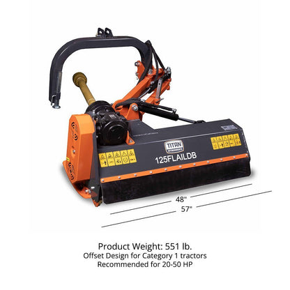 Titan Attachments 3 Point Flail Mower