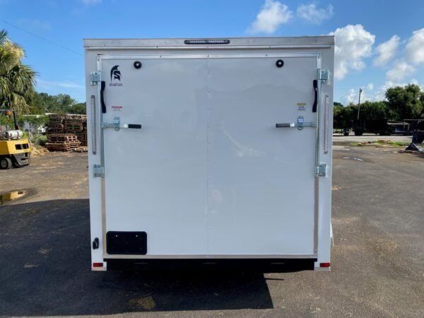Spartan 7X12 Enclosed Cargo Tandem Axle Trailer | White | SP7X12TA