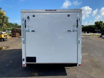 Spartan 7X12 Enclosed Cargo Tandem Axle Trailer | White | SP7X12TA