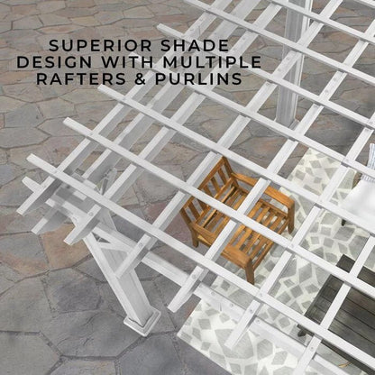Backyard Discovery 16 ft. x 12 ft. Steel Traditional Pergola