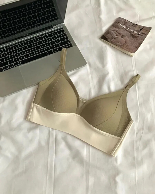 Soft bralette with decorative bottom