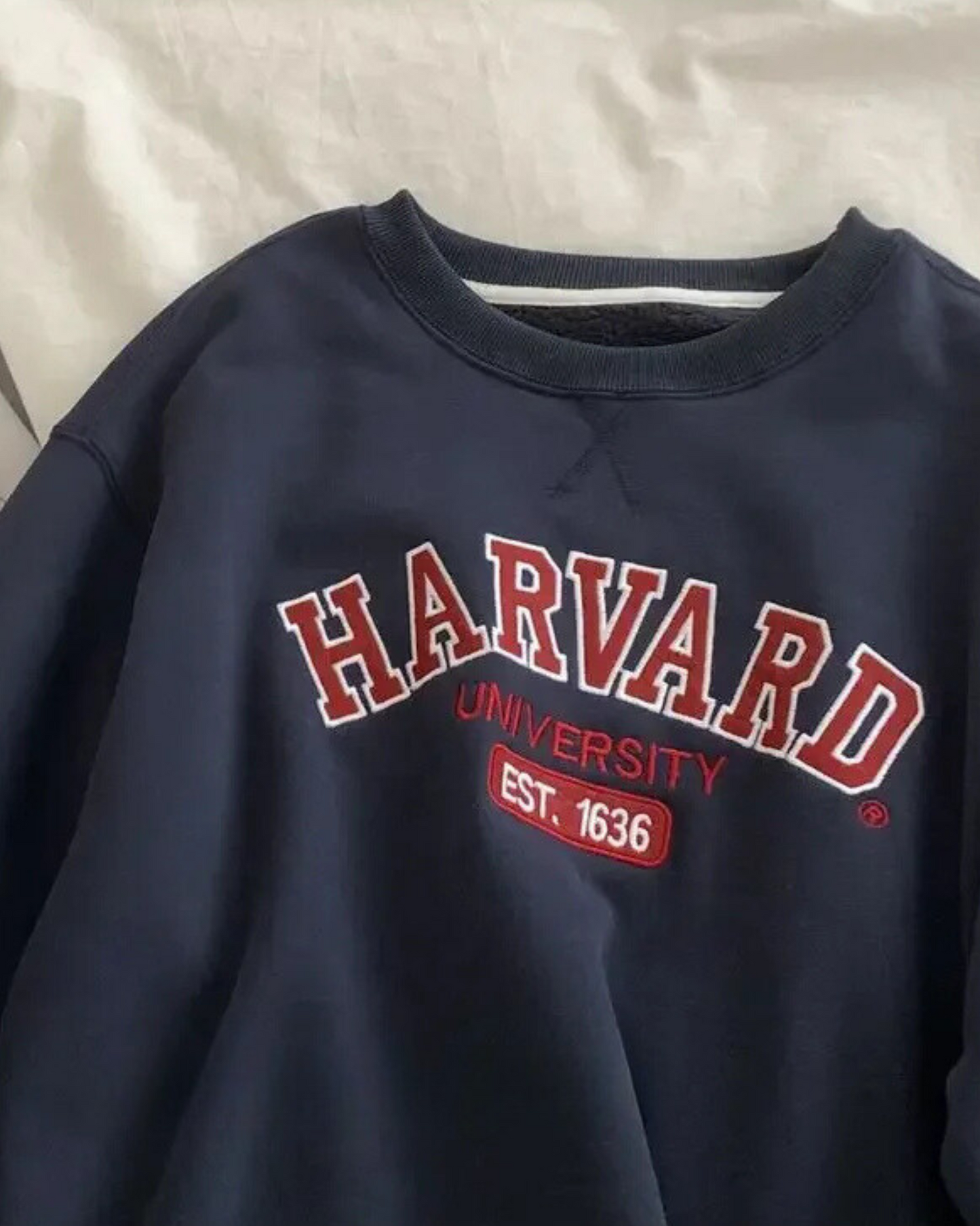 Oversized Crewneck Sweatshirt Harvard University