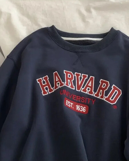 Oversized Crewneck Sweatshirt Harvard University