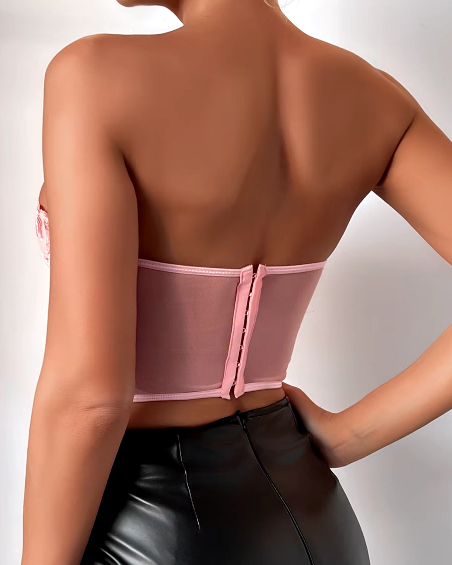 Strapless corset bra