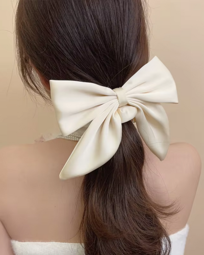 Satin Hair Scrunchie with Bow