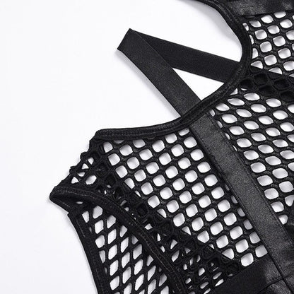 Body with sheer eyelets