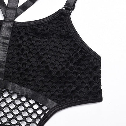 Body with sheer eyelets